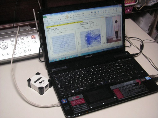 当時使用していたパソコンと測定器。